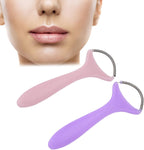 2pcs Spring Facial Hair Remover,Stainless Steel and Plastic Portable Threading Face Epilator for Women, Upper Lip Chin Cheeks Neck Mustache and Upper Lip Hair,in and