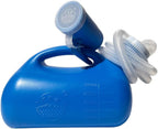 3000ML Large Male Urinal,YUMSUM Portable Mens Potty Pee Bottle Collector Travel Toilet 46” Long Tube (Blue with Hose)