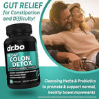 Colon Cleanser Detox for Weight Flush - 15 Day Intestinal Cleanse Pills & Probiotic - Fast Natural Laxative for Constipation Relief - Bowel Movement Supplements for Stomach Bloating, Gut Loss Support