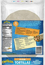 Ortega Tortillas, Flour, 6 Inch, 12 Count (Pack of 12)
