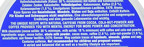 Milk Chocolate SCHO-KA-KOLA with natural Caffeine from Cocoa, Cola-Nut-Powder and Coffee 2 tins x 100 g/Germany