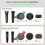 Newding15V HQ8505 Adapter Charger Compatible with Philips Electric Shaver Razor Series 3000 5000 6000 7000 9000 (Older Shaver), Beard Trimmer Multigroom for Type-C Converter, 1PC