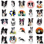 50Pcs Border Collie Dogs Stickers Cute Border Collie Pets Dog Vinyl Waterproof Decals for Decor Laptop Water Bottle Phone Window Scrapbook Kids Teens Adults Reward Gifts Sticker