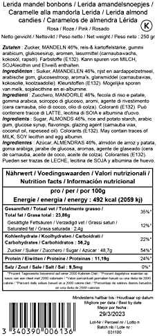 Medicis Premium Candied Almond Dragees (French Jordan Almonds) Sugar Coated Candies Ideal as a Party Favor for Weddings and Baby Showers, 75 Count Bag 8.8oz, Pink