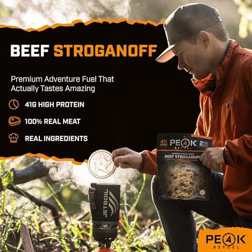 Peak Refuel Beef Stroganoff | Freeze Dried Backpacking and Camping Food | Amazing Taste | High Protein | Real Meat | Quick Prep Meals