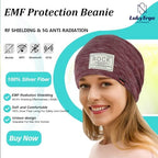 EMF Protection Beanies Cap,Unisex Faraday Hat,Microwave Radiation Blocking Stretch Cap