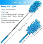 M-Jump 3 Pack Retractable Long-Reach Washable Duster for Cleaning, Microfiber Hand Duster Brush with Telescoping Pole for Cleaning Car, Window, Furniture, Office