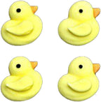 Set of 30 Edible Royal Icing Yellow 7/8" Duck/Ducks Cupcake Decoration Toppers