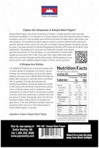 Kampot Black Pepper - The King of Peppers, Rare Cambodian Whole Peppercorns, Authentic Certified by Kampot Pepper Association, Unique Flavor & Aroma, 1.1 LB / 500g