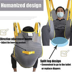 Toileting Patient Lift Sling with Head Support, Universal Mesh Bath Patient Lifting Hoist Sling Divided Leg Shower Sling for Hospitals Homes and Nursing Homes (Size : L)