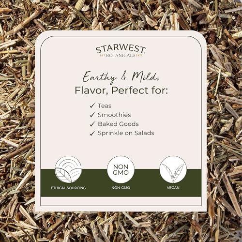 Starwest Botanicals Organic Dried St. John's Wort - Loose Leaf Herb for Tea, Made from St. John's Wort Flower, Cut & Sifted, Certified Kosher, Non-GMO - 1 lb Bag
