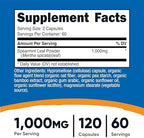 Nutricost Spearmint Leaf (1000mg) 120 Capsules - Spearmint Supplement, GMO-Free, Gluten-Free, 60 Servings