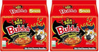 Samyang Buldak Hot Chicken Ramen, Korean Stir-Fried Instant Noodle, 2X Spicy, 4.94 OZ(140g), (Pack of 10)