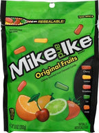 Mike & Ike Assorted Fruit Original Chew Candies, 10 oz