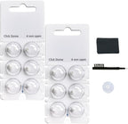 Click Dome 4mm Open for Connexx,Siemens,Signia and Rexton RIC Hearing Aids with Cleaning Brush Tools (4MM)