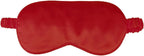 1 Pack Sleep Mask, Silk Eye Mask with Elastic Strap, Blindfold, Soft Silk Sleeping Mask for Girls, Women, Men (Red)