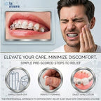 LA MIERE Braces Wax, Orthodontic Wax, 2 Boxes Precut Transparent Unscented Wax, for Brackets and Wires, Irritation Relief, Individually Wrapped