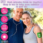 30pcs Adhesive Patches for Omnipod 5, 10 Colors Waterproof Sweatproof Breathable Overpatches Ultra-Slim Sensor Covers Stickers with Strap CGM Tape for Omnipod 5 Users