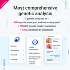 tellmeGen Advanced DNA Test: 400+ Health, Ancestry, Traits & Fitness Reports - Fees Included - Lifetime Updates