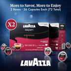 Lavazza Expert Espresso Classico Capsules – 72 Count – Medium Roast Coffee Pods Made with 100% Arabica Beans – Compatible with Lavazza Classy Mini & Classy Plus Machines