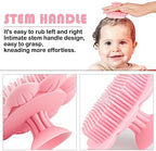 Baby Hair Scalp Massage Shampoo Brush with Soft Baby Bath Brush Silicone Massage Brush for All Hair Kid Newborn Toddler（）