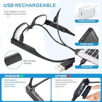 Reading Glasses with LED Light Readers Blue Light Blocking Anti Eyestrain Eyeglasses Lighted Nighttime