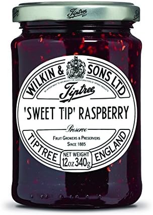 Tiptree Sweet Tip Raspberry Preserve, 12 Ounce Jars (Pack of 6)