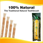Al Sudais Miswak Natural Toothbrush Pack of 12 | Natural Toothbrush for Teeth Whitening, Oral Health, Fresh Breath, Siwak Stick Organic Wooden Vacuum Sealed Tooth Brush, Miswak Sticks for Teeth Sewak