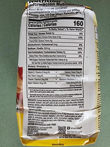 Quaker, Harina Preparada para Tortillas (Tortilla Flour), 4-Pound Bag (Pack of 2)