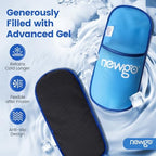 NEWGO Foot Ice Pack Slippers for Plantar Fasciitis and Neuropathy, HSA or FSA Eligible 2 Pack Gel Ice Slippers Hot Cold Pack for Bunion Surgery Pain Relief, Burning Feet