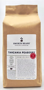 5-Pound Tanzania Peaberry, Unroasted Green Arabica Coffee Beans, Fresh Current Crop Specialty Grade, Roast the Beans Yourself at Home on Your Roasting Equipment Prior to Using for Brewing Coffee