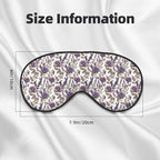Purple Flowers and Lavender Print Sleep Masks for Women Men, Double-Sided Eye Masks for Sleep, Blackout Eye Covers for Travel Sleeping