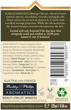 Gumleaf Essentials Soothing Massage Oil - 4.2fl oz, Cruelty Free & Vegan, 100% Pure & Natural, 100% Recycled & Recylable Packaging