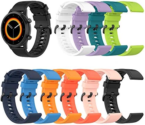 FitTurn Band Compatible with Huawei Watch 5 4 3 Pro/GT 6 5 4 3 2 46mm/GT Active/GTR 4 pro Watch 22MM Silicone Replacement Wristband Strap for Samsung Galaxy Watch 46mm/Gear S3/for Amazfit Bip 6 5 SmartWatch