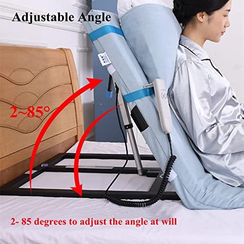 Electric Incline Bed Rest, Electric Lifting Bed Backrest Remote Control, Adjustable Power Sit-up Back Stand Assist Aid Pillow Lifter for Elderly (Short 1)