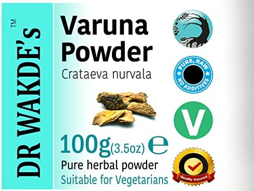 DR WAKDE's Varuna Powder (Crataeva nurvula) - 100g (3.5oz) | Pure, Raw & Dried Powder | Ayurvedic Herb | Vegan |