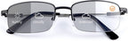 Photochromic Progressive Multifocus Reading Glasses UV Protection Transition Sunglasses Anti Blue Light Sun Readers