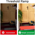 Threshold Ramps for Doorways Portable Wheelchair Ramp Transition Slope Pad Curb Ramp Anti-Slip for Indoor Outdoor(Beige,99 * 16 * 7.5cm)