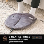 Brookstone Electric Foot Warmer | Ultimate Relaxation with 4 Adjustable Settings for Custom Warmth | Soft Sherpa-Lined for Supreme Comfort | Feet Heater for Sofa, Desk or Anywhere | 100% Polyester