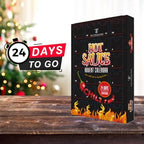 Hot Sauce Advent Calendar 2025 | 24 Days of Chilli Sauce | Ultimate Gift for Spicy Food Lovers | Food Advent Calendar 2025 Men, Chilli Challenge Hot Sauce for Women (Black)