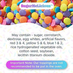 SugarMeLicious Pink Blue Yellow Teddy Bear Sprinkles Cute Edible Sprinkles for Baby Shower Gender Reveal First Birthday Cakes Cookies Cupcakes Bear Themed Party Dessert Decorations Sprinkle Mix (2 Ounce)