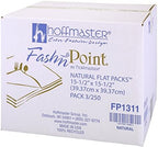 Hoffmaster FP1311 Fashnpoint Natural Flat Pack Dinner Napkin, 15.5" Length x 15.5" Width (Pack of 750)