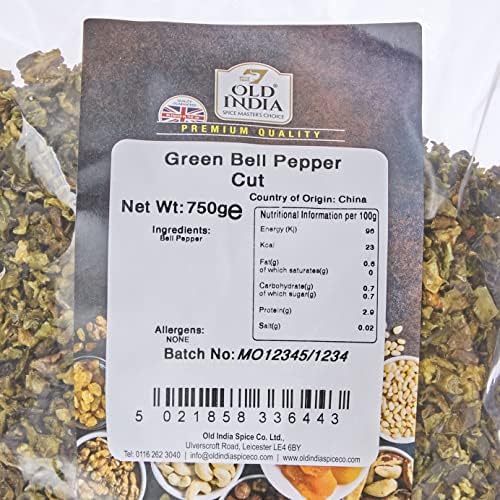 Old India Green Bell Pepper Cut 750 g