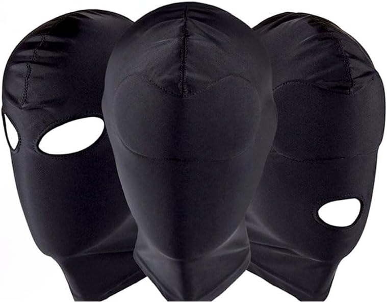 Breathable Zentai Hood Full Face Cover Mask Open Eye Mouth Headgear Grim Cosplay Roleplay Prank Carnival Hood Mask