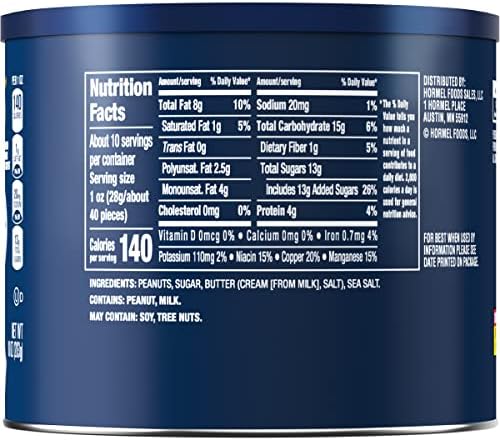 PLANTERS Sweet 'N Crunchy Peanuts, 10 oz. can (Pack of 6)