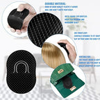 Boao 12 Packs Hand Combs Pocket Brush Finger Palm Combs for Men Portable Soft Pocket Palm Hair Brush Scalp Massage for Hair Home Travel Pets (Black)