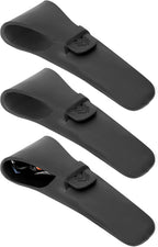 Linkidea 3 Pcs Portable Razor Case, Shaver Storage & Protective Cover Compatible with Gillette Fusion 5 Power, ProGlide Power, Sensor 3 (Black)