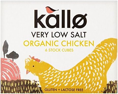 Kallo Organic Very Low Salt Chicken Stock Cubes - 6 x 8g