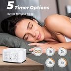 Sleepbox Sleep White Noise Sound Machines with 25 Soothing Sounds 36 Volume Levels 5 Timers Visible Sound Catalog Portable Size Memory Function for Home Office and Travel