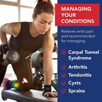 Doctor Developed Wrist Brace, Wrist Wraps for Carpal Tunnel Arthritis, Tendonitis, Hand Support, Ideal for Fitness, Weightlifting - Handbook Included (Wrist Brace 1 Pack)